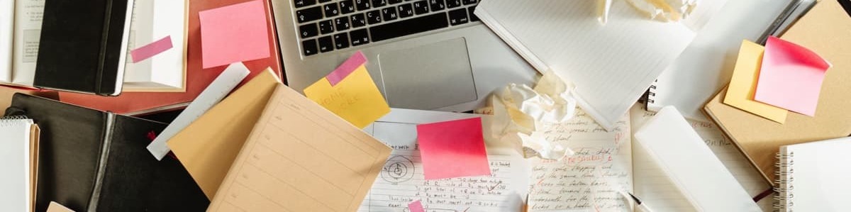 Is your laptop underneath clutter on your desk. A bookkeeper could help