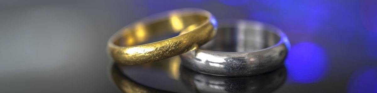 Wedding rings for marriages for civil partnerships that qualify for the Marriage Allowance
